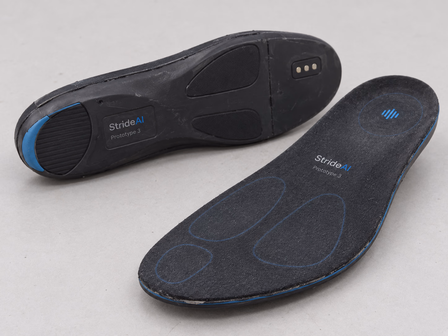 StrideCore Prototype 3.0 smart sensing insoles